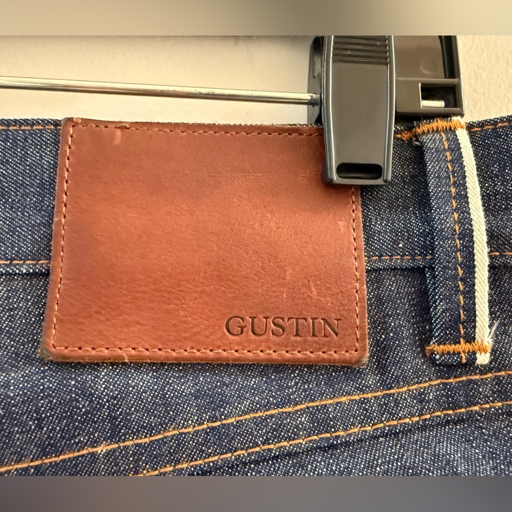 Gustin Men's Indigo Straight Jeans - Picture 4 of 8